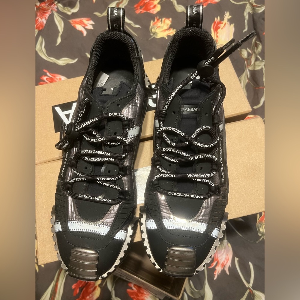 Dolce & Gabbana Bassa Argento/Nero Sneakers
